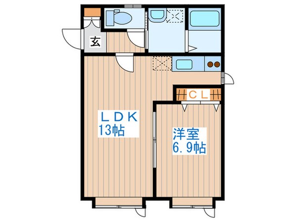 クレスト１８.９の物件間取画像